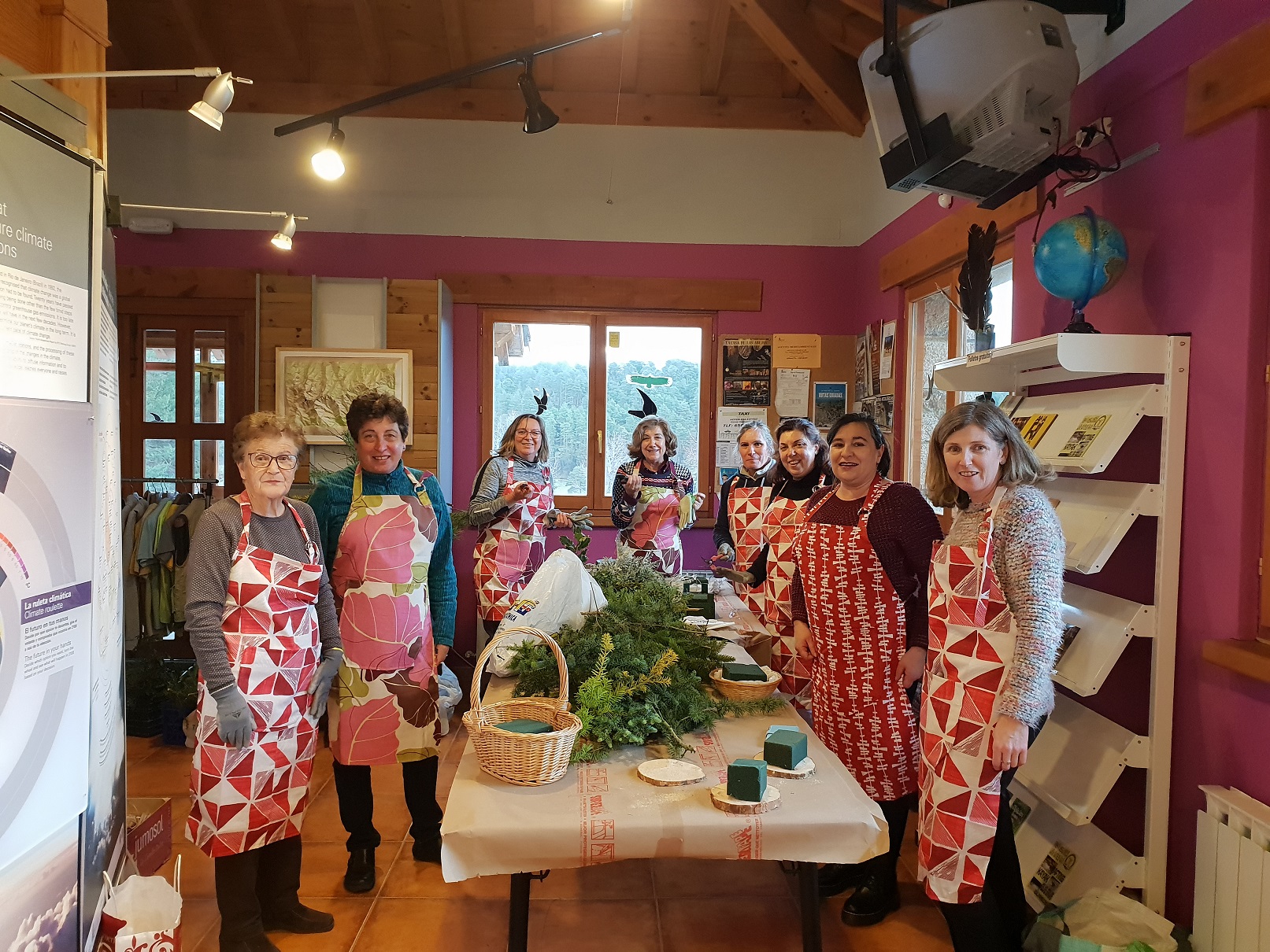 Taller de centros de navidad