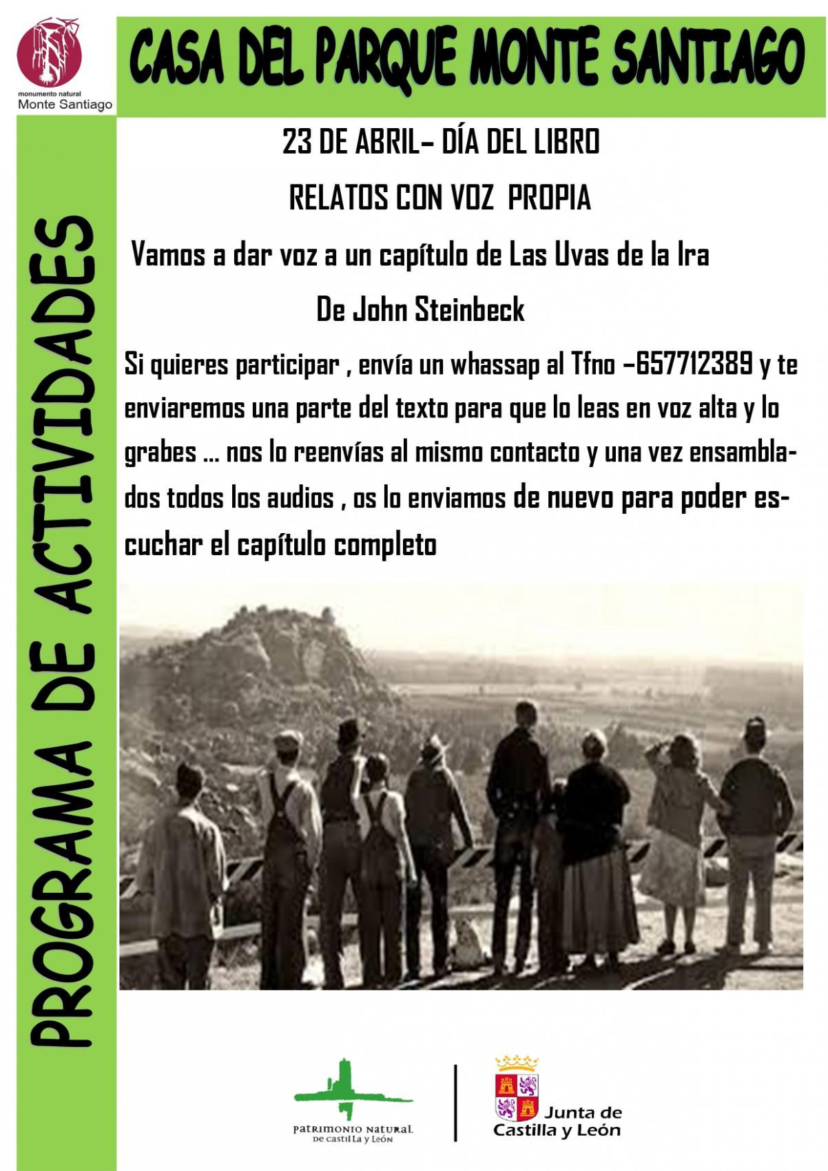 Dia del libro relatos con voz propia