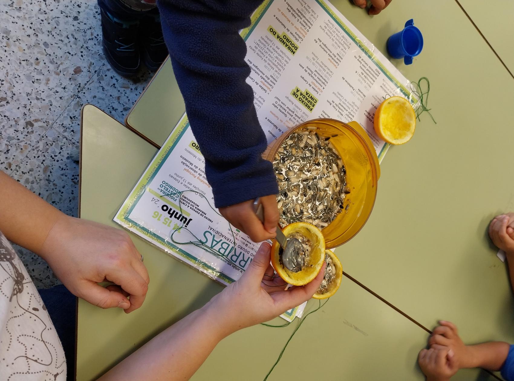 Día mundial de la educación ambiental. Elaboración de comederos para pájaros