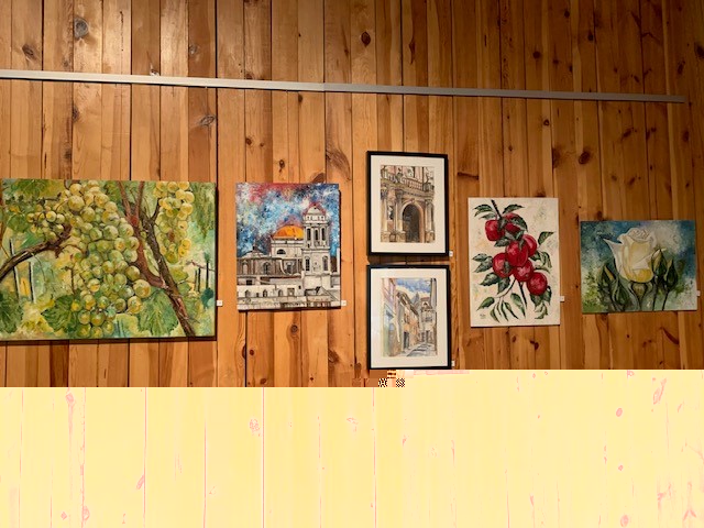 Exposición de oleos y acuarelas de mariano cobos