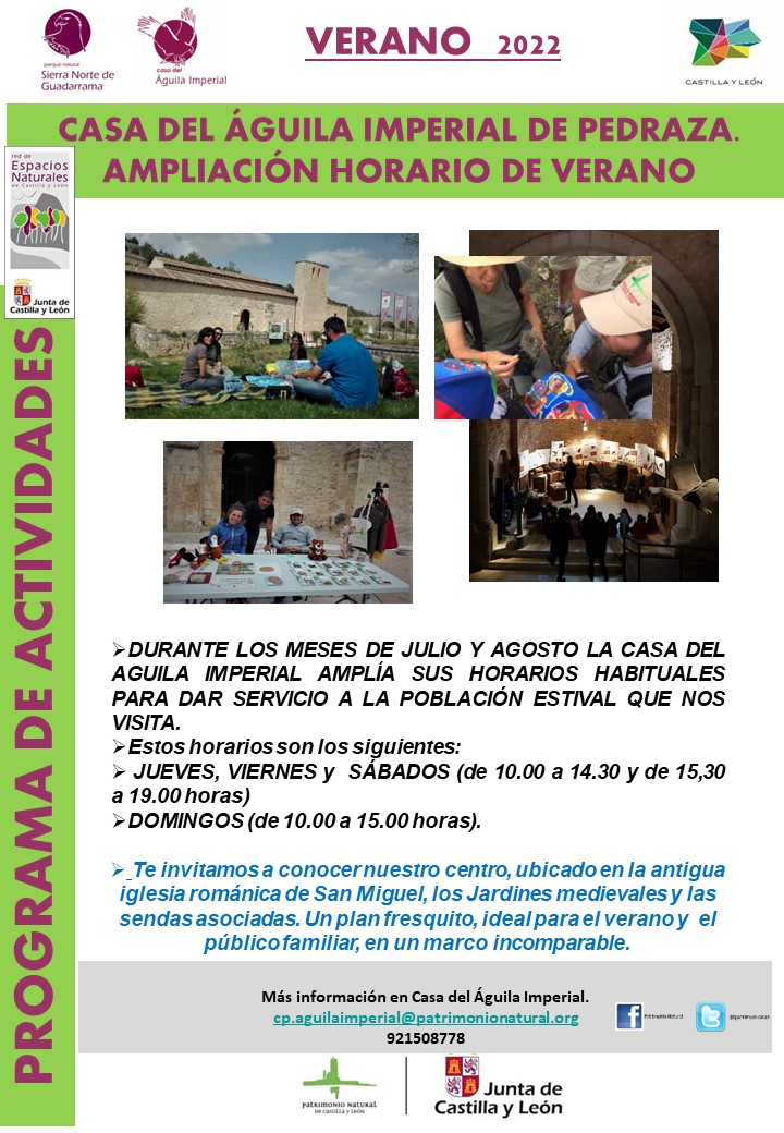 ampliacion de horarios verano 2022