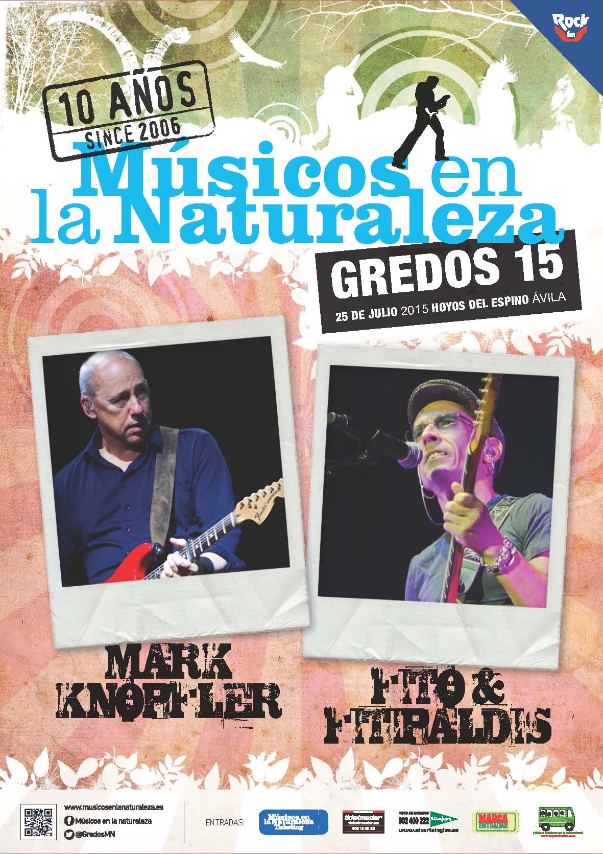 FITO & FITIPALDIS, segundo cabeza de cartel de MÚSICOS EN LA NATURALEZA 2015
