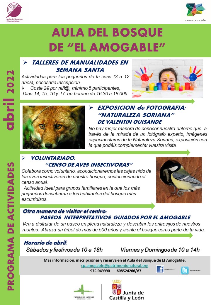 Actividades en Abril 2022