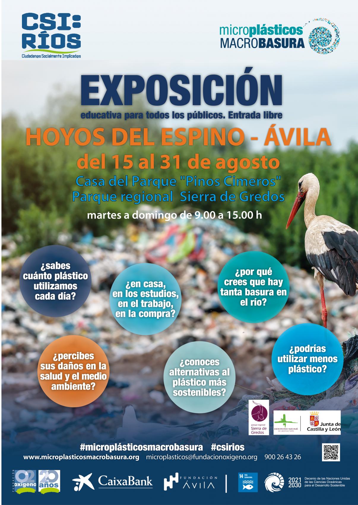 Exposición "microplásticos,  macrobasura"